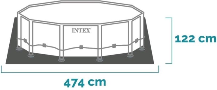 Produktbild Intex Metal Frame (Ø 457 x 122 cm)