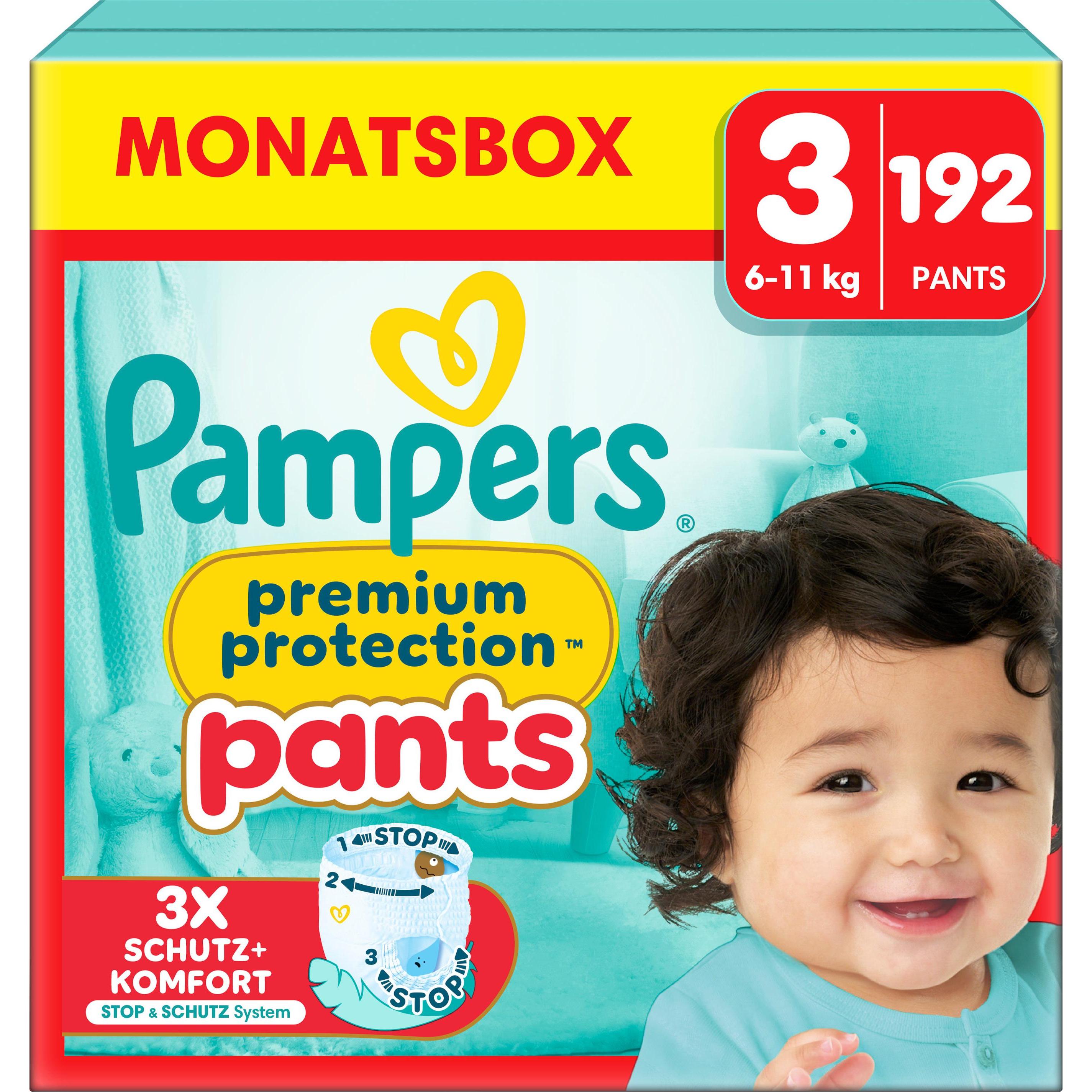 Pampers Premium Protection Pants (Gr. 3, Monatsbox, 192 Stück)