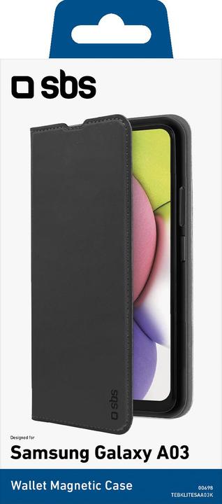 Actual product image SBS Book Wallet Lite Samsung Galaxy A03, black (Samsung Galaxy A03)