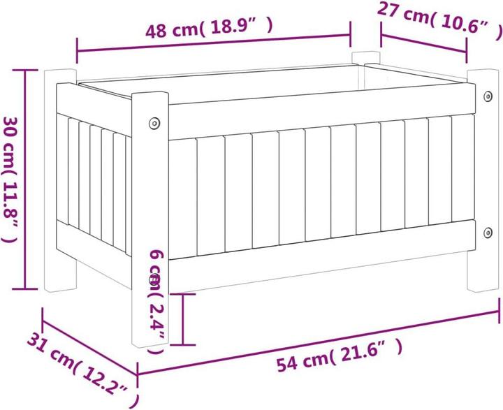 Actual product image vidaXL Pflanzkübel