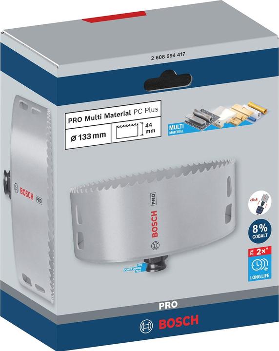 Productafbeelding Bosch Professional Zubehör PRO Multi Material PC Plus Lochsäge (133 mm)