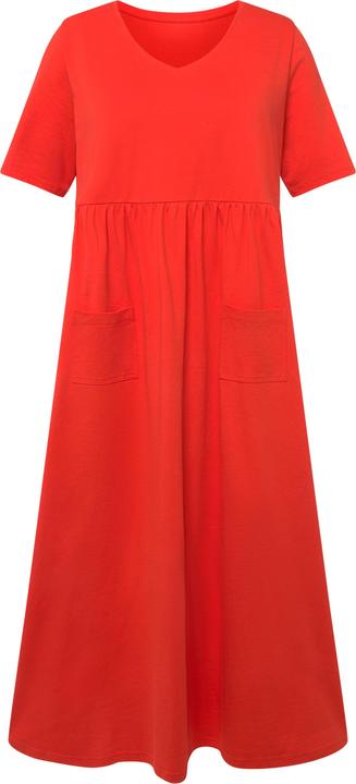 Produktbild Ulla Popken Jerseykleid, Empirenaht, A-Linie, V-Ausschnitt, Halbarm (46, 48)