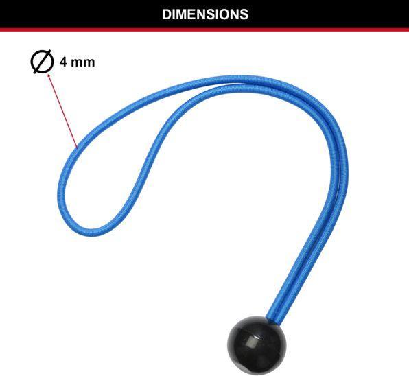 Produktbild Master Lock Minispanner 10er Set Mit Kugelkopf Versch.Längen Und Farben