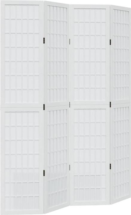 Valeurs nutritives et ingrédients vidaXL Séparation de pièce Paravent Paroi espagnole 4 pcs. blanc bois massif