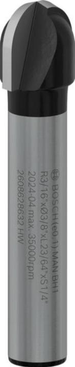Immagine prodotto Bosch Professional Zubehör Fresa a filetto, 1/4", R1 4,7 mm, P 9,5 mm, L 9,2 mm, G 45 mm
