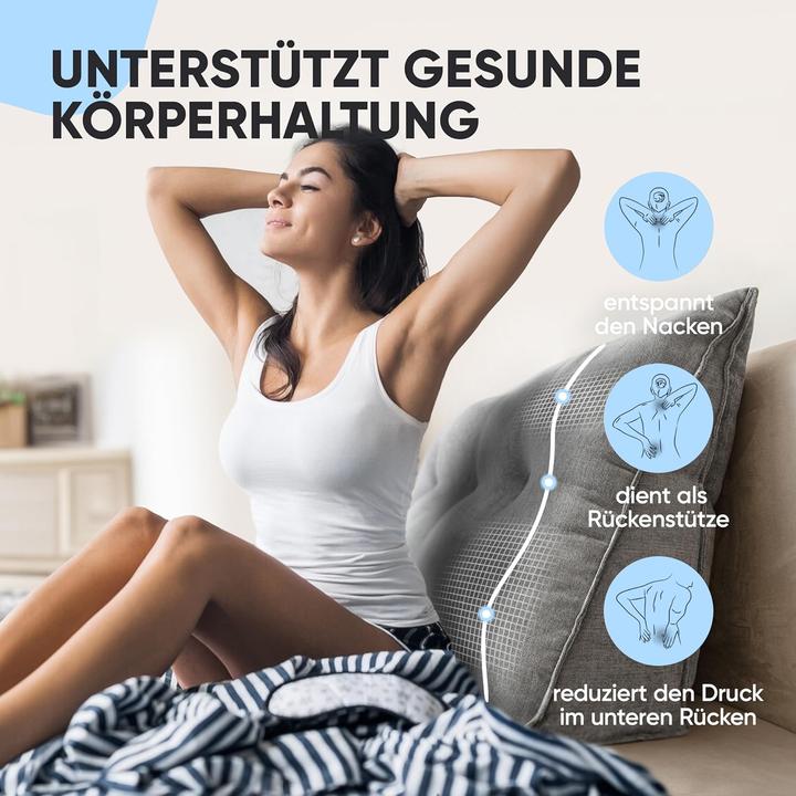 Actual product image Björn&Schiller Rückenkissen Lesekissen für Bett und Sofa (120 cm)