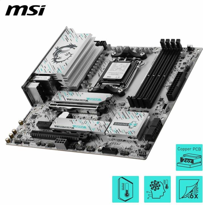Produktbild MSI B850M GAMING PLUS WIFI (AMD B850, Micro ATX (mATX))