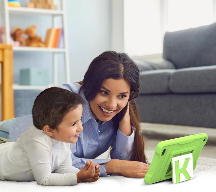 Productafbeelding Kurio kindertablet - 7 inch tablet - Veilig online - Ouderlijk toezicht - YouTube kids - appbeheer - Andro (Alleen WLAN, 7", 32 GB, Groen)