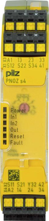 Image du produit Pilz GmbH & Co. KG Dispositif d'arrêt d'urgence 24VDC 3 n/o 1 n/c PNOZ s4 c#751104