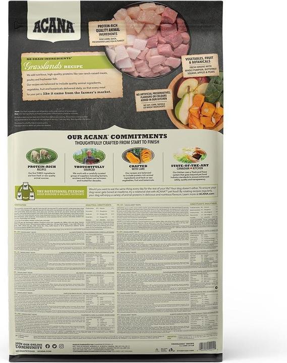 Produktbild Acana Regionals Grasslands (Adult, 1 Stk., 11400 g)