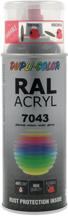 Dupli-Color Acryllack glänzend RAL 7043 verkehrsgrau B (Verkehrsgrau, 0.40 l)