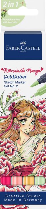 Produktbild Faber-Castell Goldfaber Sketch Marker Romantic Manga Set. 4er Etui (4x)