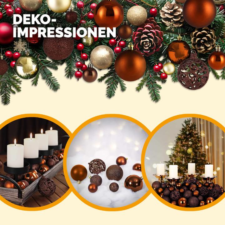 Image du produit Deuba Boules de sapin de Noël (100 -pièce)