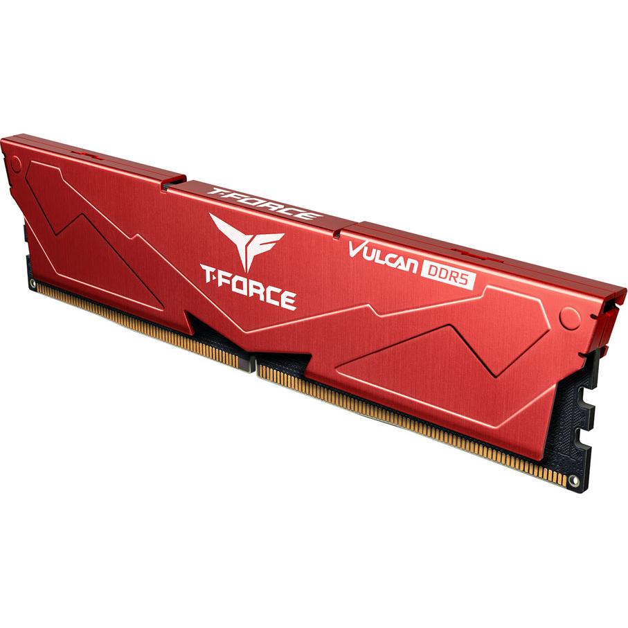 Thumbnail - Team Group RAM Team D5 6000 32GB C38 Vulcan red (1 x 32GB, 6000 MHz, DDR5-RAM), RAM, Rot
