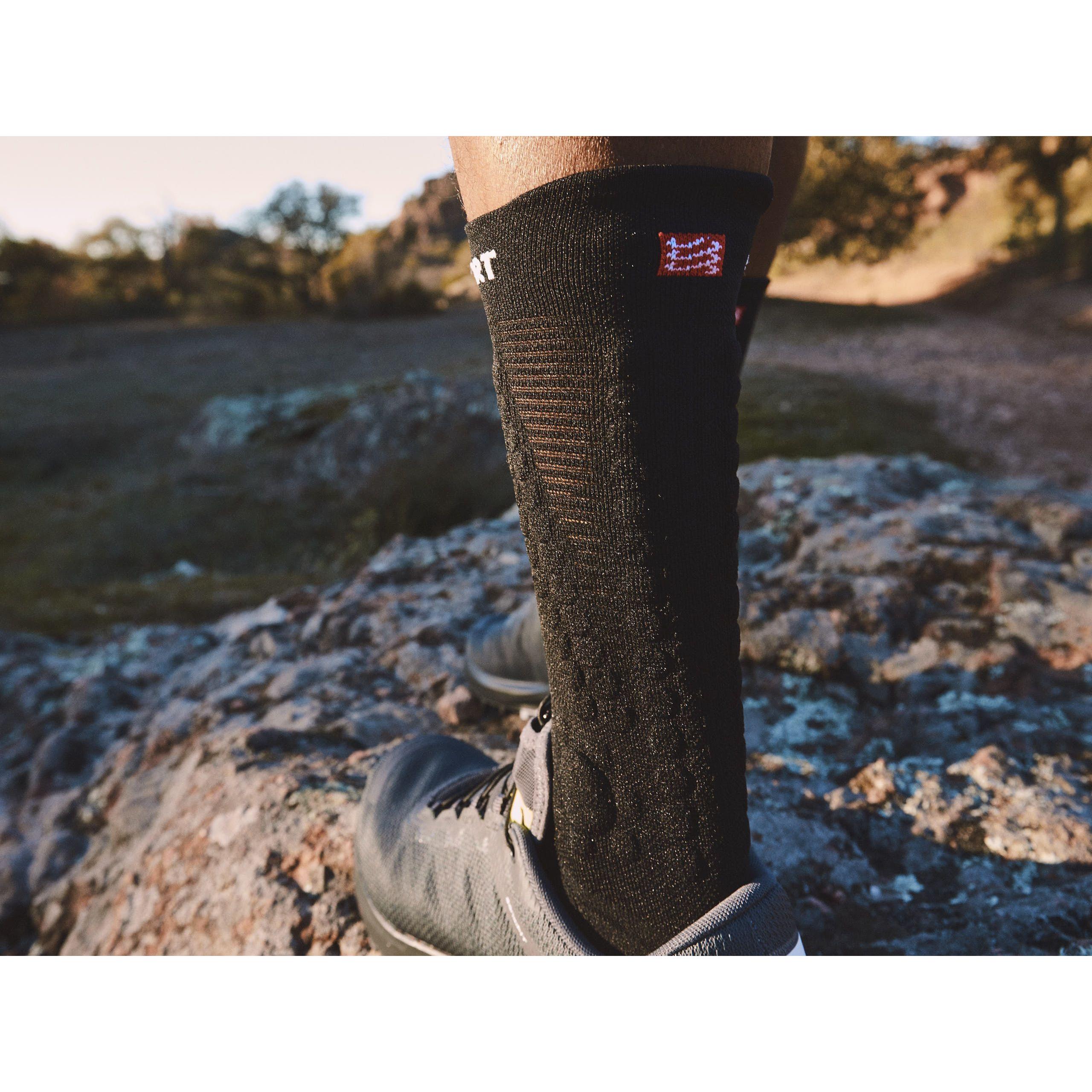 Thumbnail - Compressport, Herren, Sportsocken, Pro Racing Socks v4.0 Trail (39 - 41), Schwarz