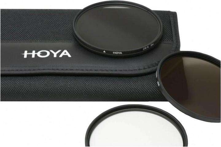 Actual product image Hoya Digital Filter Kit II (UV, CIR-PL & ND8) Filterset (58 mm, Neutral density filter, Polarizing filter, UV filter)
