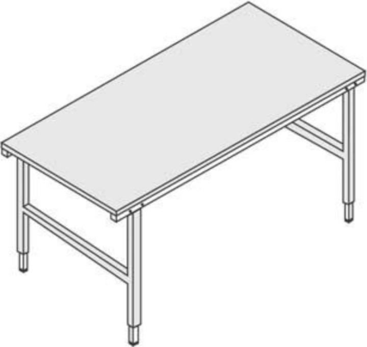 Produktbild Hüdig Packtisch höheneinstellbar 690-960 mm (200 cm, 92 cm)