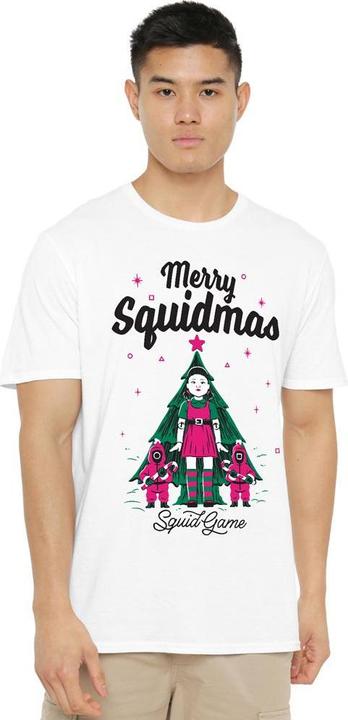 Actual product image Squid Game Mens Merry Squidmas T-Shirt (L)