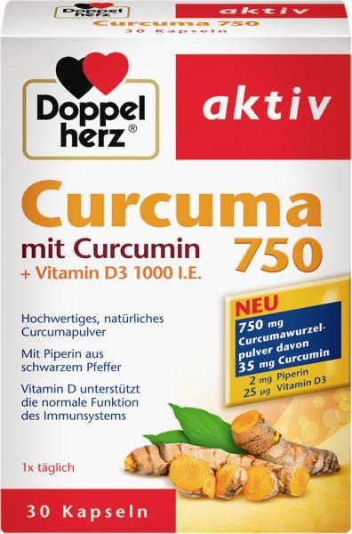 Actual product image Queisser Pharma Curcuma 750 (30 pcs., Capsules)