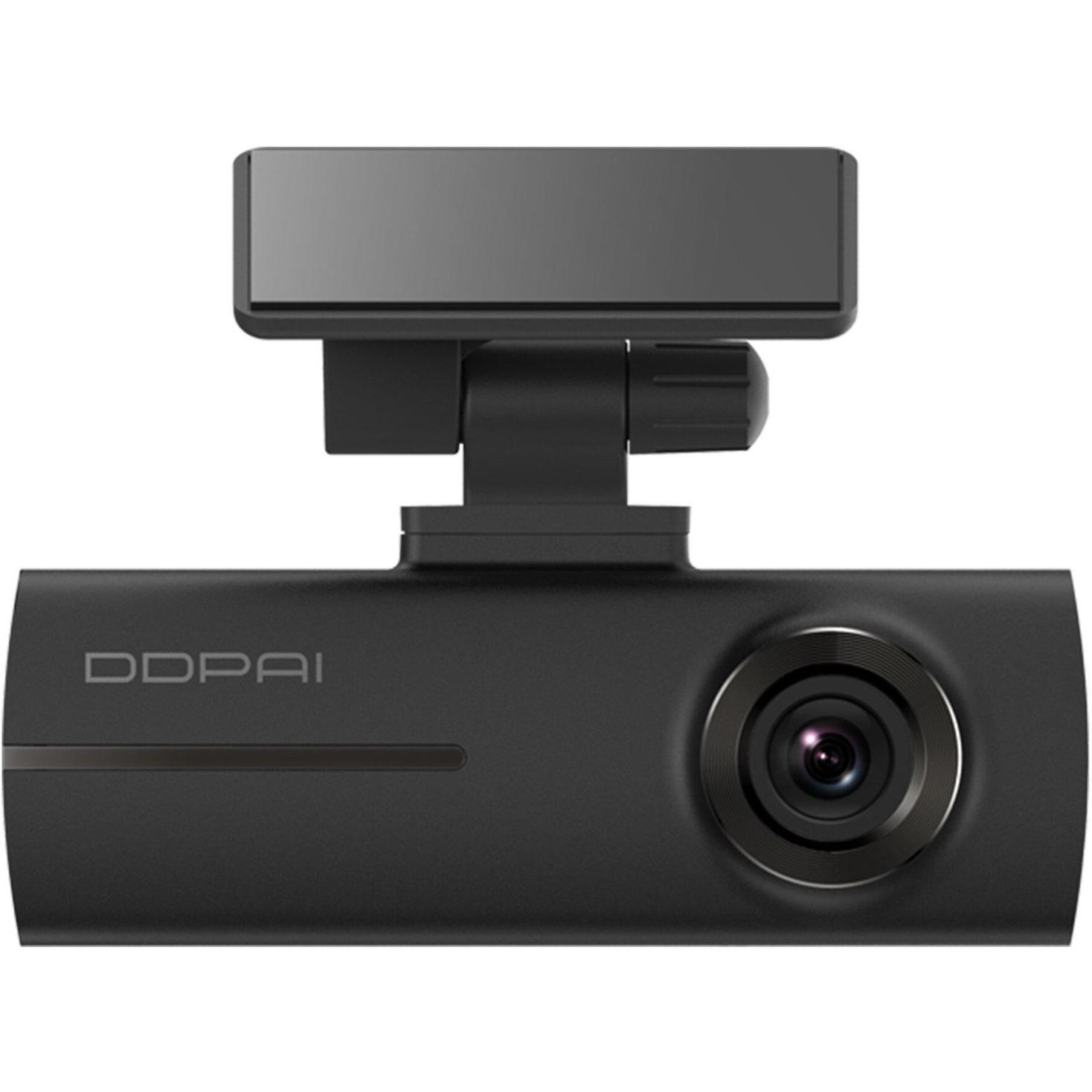DDpai N1 Dual 1296p@30fps +1080p (Bluetooth, Visione notturna, Ricevitore GPS, 2K), Dashcam, Nero