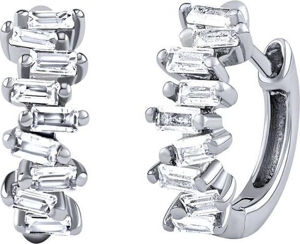 Immagine prodotto Silvego Orecchini a cerchio in argento Bernie con zirconi brillanti DCC1541EW