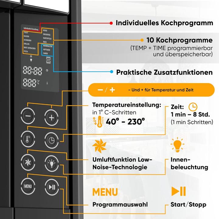 Actual product image Stillstern Mini convection oven (45L)