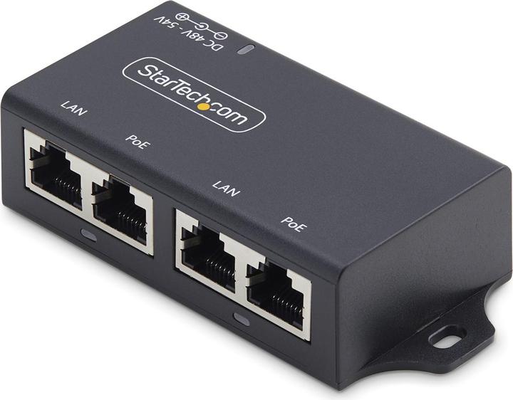 Produktbild StarTech Switch Acc 2-Port Gigabit PoE Injector (802.3af (PoE), 802.3at (PoE+), 30 W)