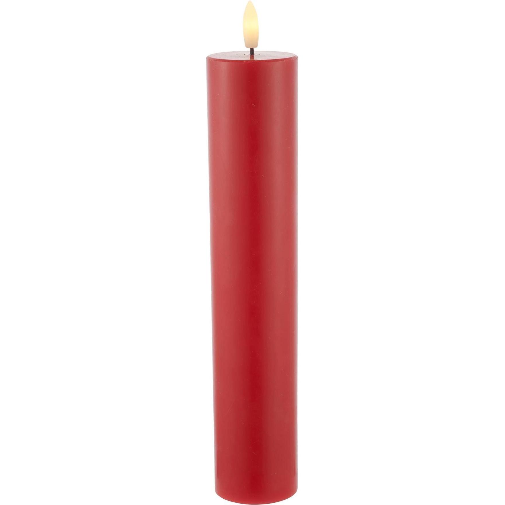 Sirius, LED Kerzen, LED-Kerze Sille Exclusive 5 cm x 25 cm, Rot (1 x)