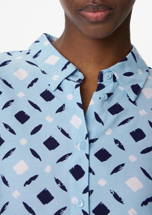 Produktbild Comma Bluse Strukturierte Hemdbluse mit All-over-Print (32)