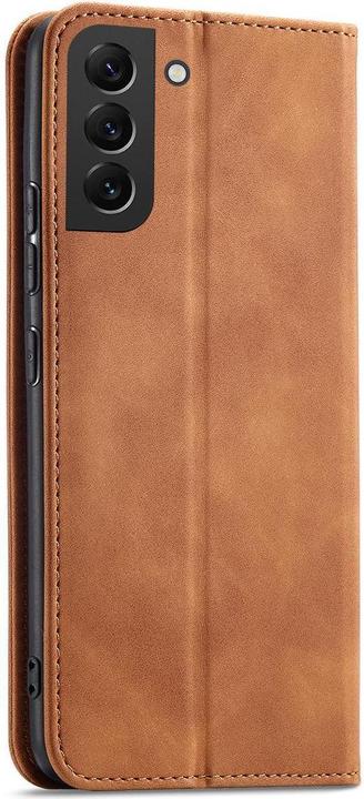 Actual product image Hurtel Magnet Fancy Case for Samsung Galaxy S23+ flip cover wallet stand brown (Samsung Galaxy S23+)