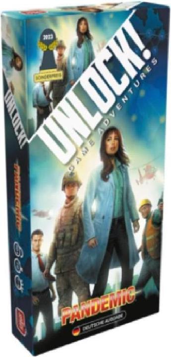 Immagine prodotto Asmodée SCOD0086 - Sblocca! Avventure di gioco: Pandemia (scenario singolo), per 1-6 giocatori, a partire (Tedesco)