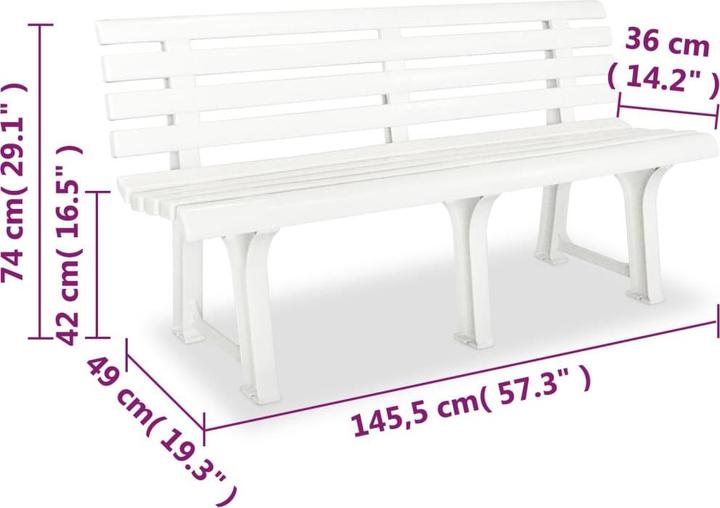 Produktbild vidaXL Gartenbank