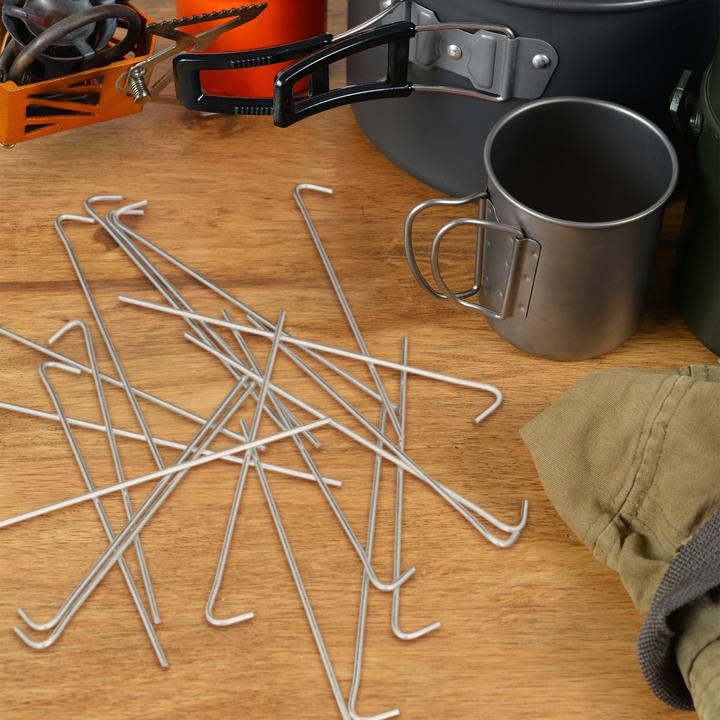 Actual product image Relaxdays 25x tent pegs