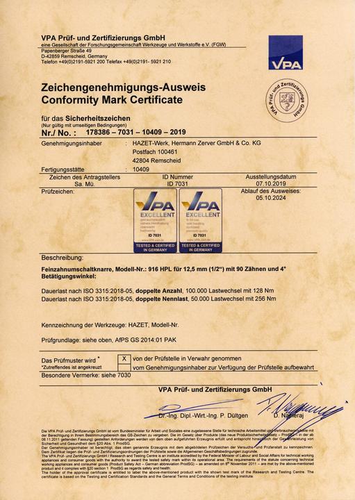 Image du produit HAZET HiPer Feinzahn-Umschaltknarre (1/2")