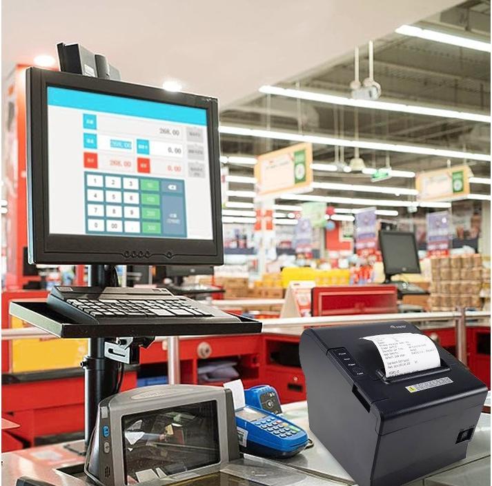 Actual product image equip Thermodrucker 58/80mm USB/Ethernet/Serial/+ schwarz (Ethernet, USB, USB 2.0)