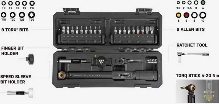 Image du produit Topeak Clé dynamométrique Torq Stick Pro 4-20 Nm