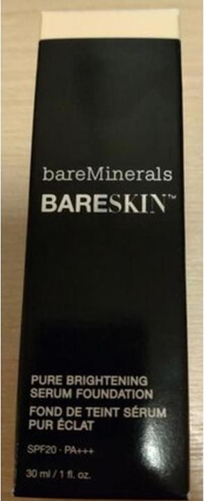 Bare Minerals Bareminerals Bareskin Pure Brightening Serum Foundation Spf20 Bare Porcelain No. 01 30 Ml (01 Bare Porcelain)
