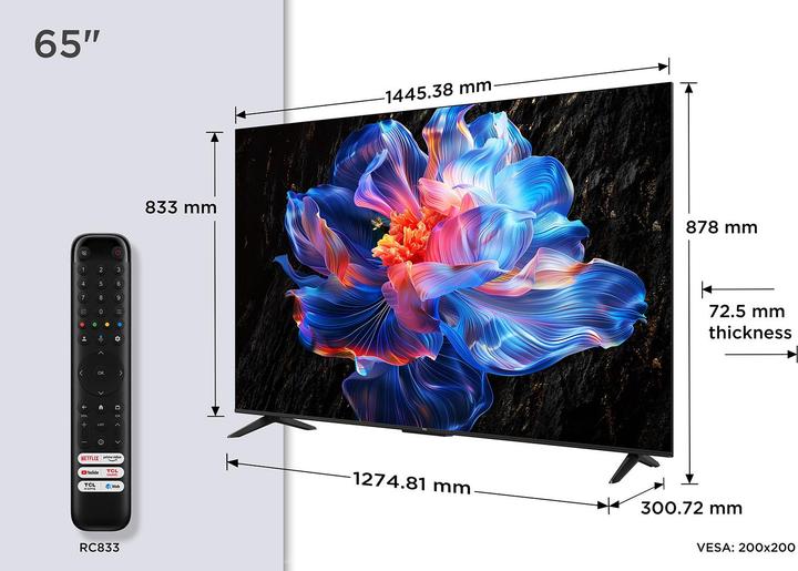 Actual product image TCL 65V6C 164 cm (65) (65", LED, 4K, 2025)