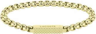 Actual product image Lacoste Stylish Gold-Plated Bracelet For Men Lessentiel 2040124