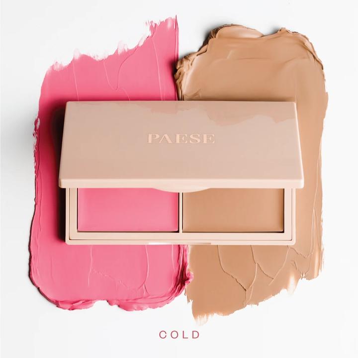 Image du produit Paese Kiss My Cheeks paleta do konturowania twarzy Cold 15g (Contour, Highlighter, 15 g)