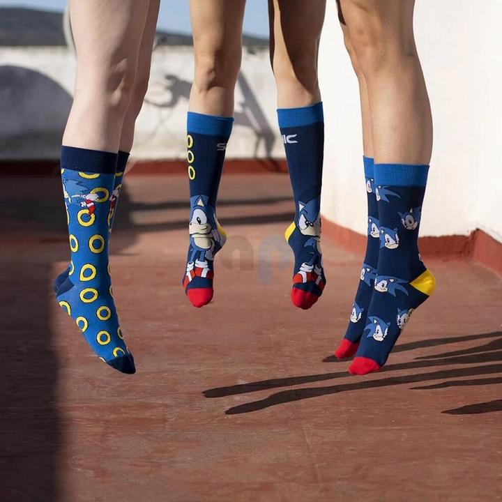 Produktbild Cerdá Sonic the Hedgehog Socken 3er-Pack Sonic 35-41 (3er Pack, 35 - 41)
