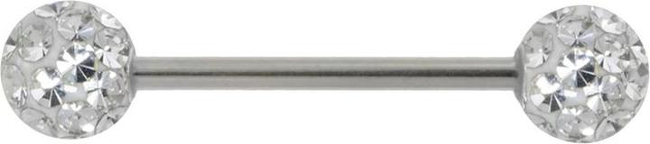 Image du produit Bijouteria Piercing langue (Cristallin, Résine époxy, Acier chirurgical 316L)