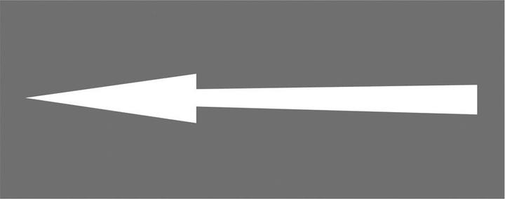 Produktbild Moravia PROline-thermo Bodenmarkierung Pfeil gerade, Grösse 5000 mm