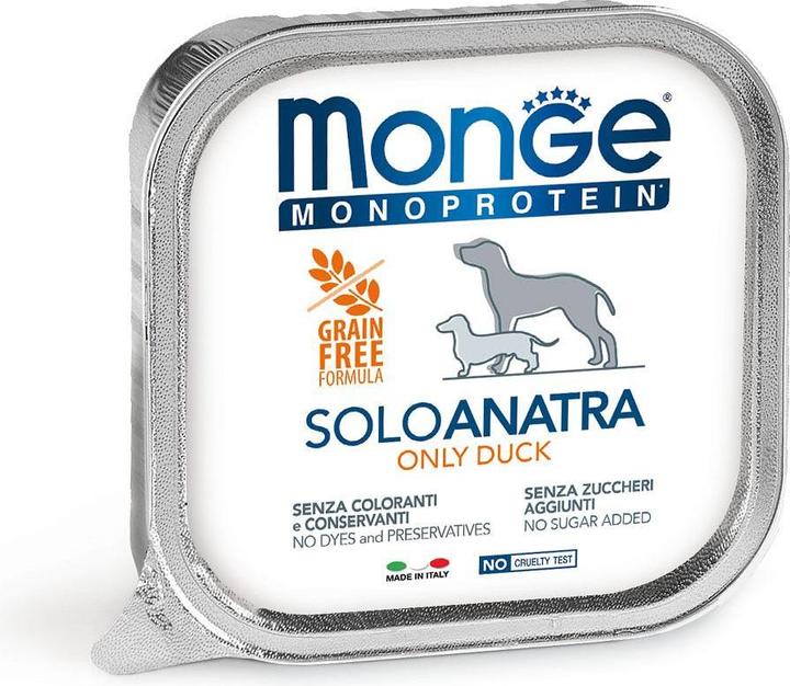 Actual product image Monge Monoprotein SOLO Dog, Ente (Adult, 1 pcs., 150 g)