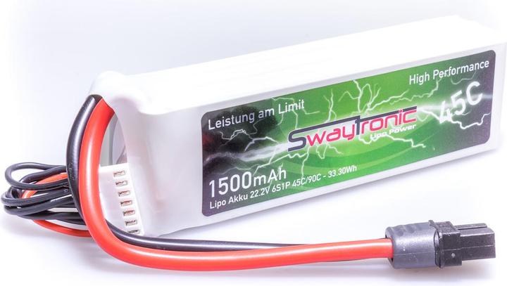 Swaytronic 6S 22.2V 1500mAh 45C/90C XT60 (22.20 V, 1500 mAh)