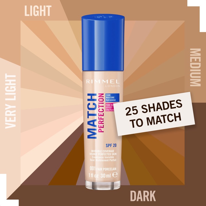 Image du produit Rimmel London Match Perfection SPF20 (303 Nu véritable)
