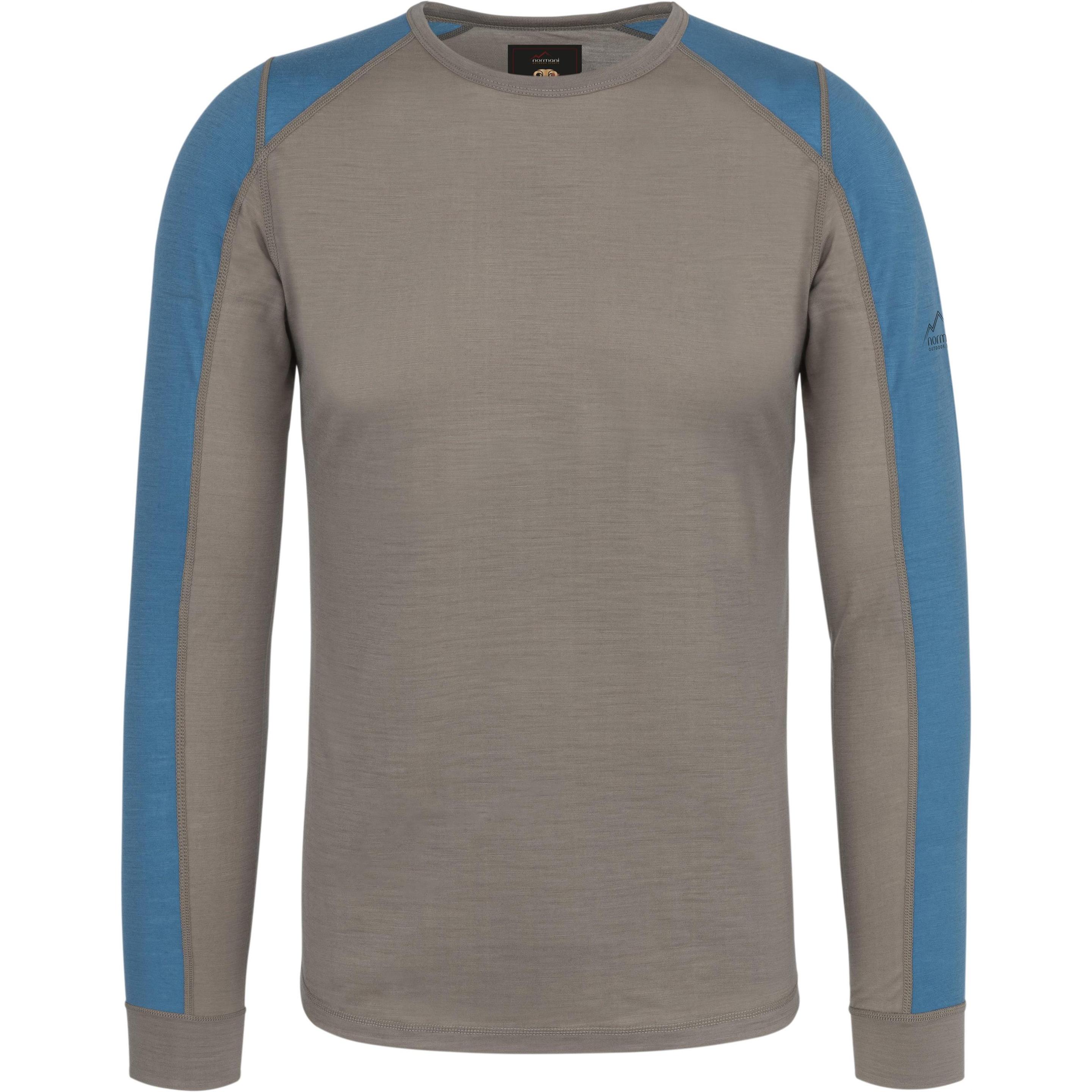 Normani, Herren, Funktionsshirt, Herren Merino Langarm „Devonport“ - 9183 (3XL), Grün, 3XL