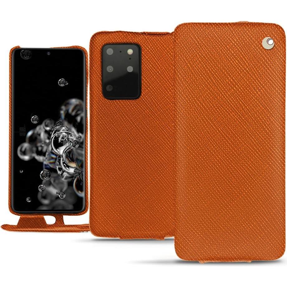 Thumbnail - Noreve Lederschutzhülle vertikal (Samsung Galaxy S20+ 5G), Smartphone Hülle, Orange