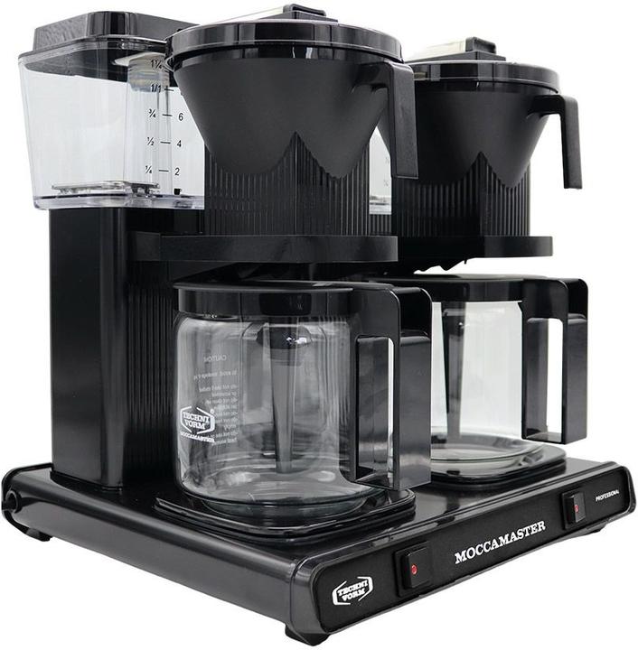 Produktbild Moccamaster Doppelkaffeemaschine Glas KBG744 Schwarz (EU-Stecker)