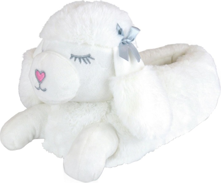 Actual product image Generic Girls Plush Slippers In Poodle Shape (32, 33)